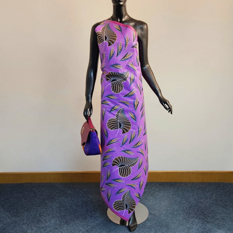 46 بوصة * 6 ياردة الأرجواني ال - مراجعة Sewing Batik Fabric وسعره